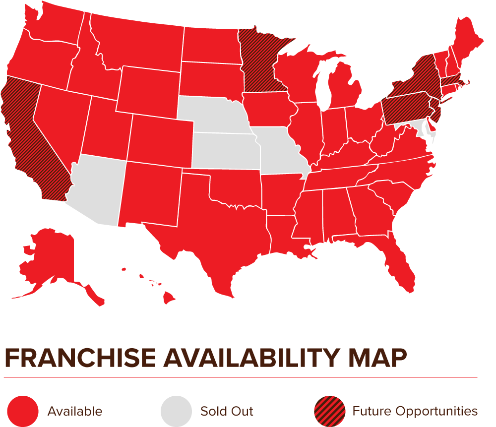 Franchise availability map